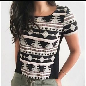 Anthropologie Embroidered Top